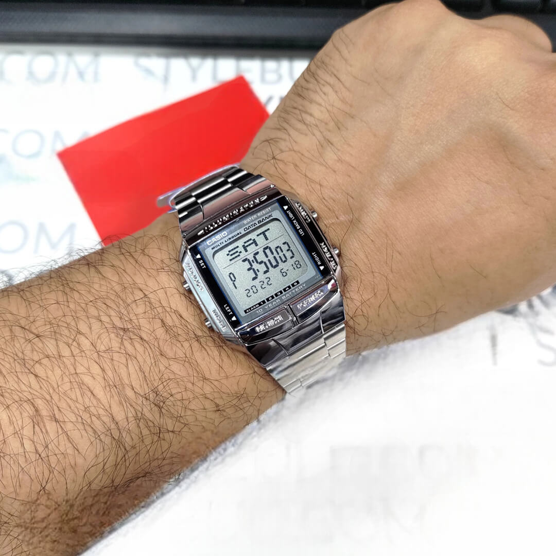 Reloj Casio DB-360-1A Hombre Acero Plateado - CAS-177