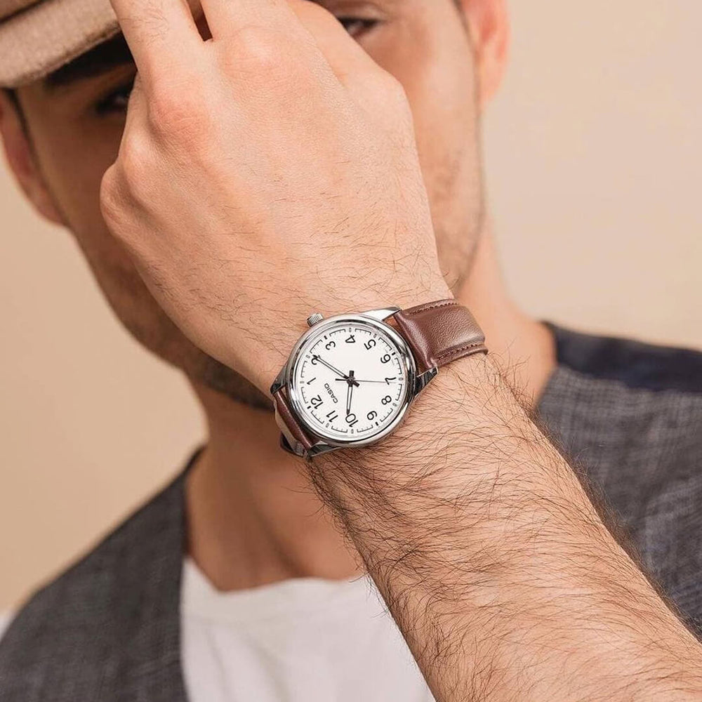 Reloj Casio MTP-V005L-7B4 Hombre Cuero Marrón