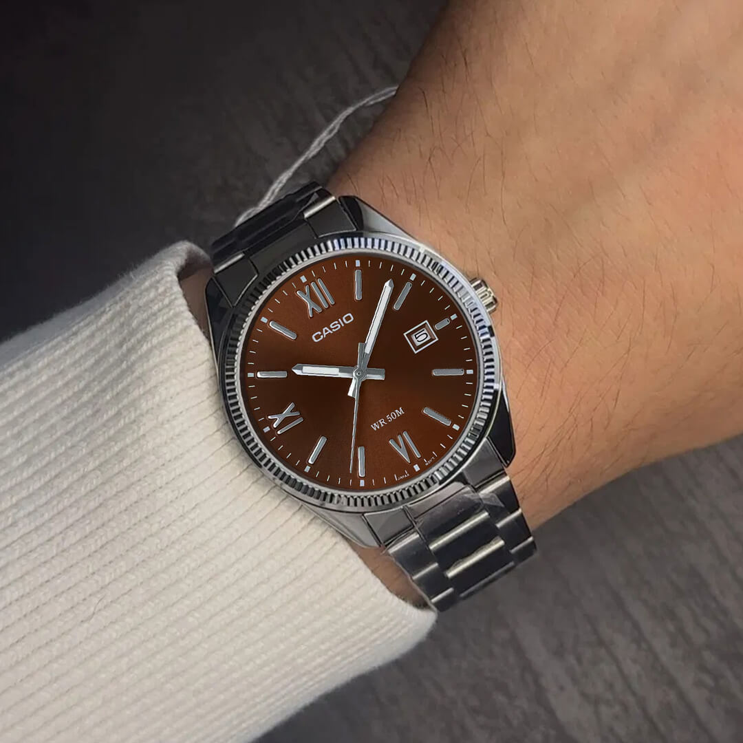 Reloj Casio MTP-1302DD-5AV Hombre Acero Plateado