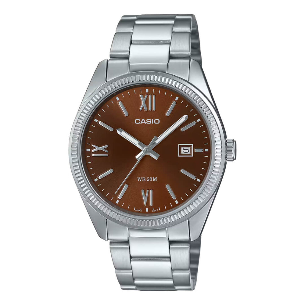 Reloj Casio MTP-1302DD-5AV Hombre Acero Plateado
