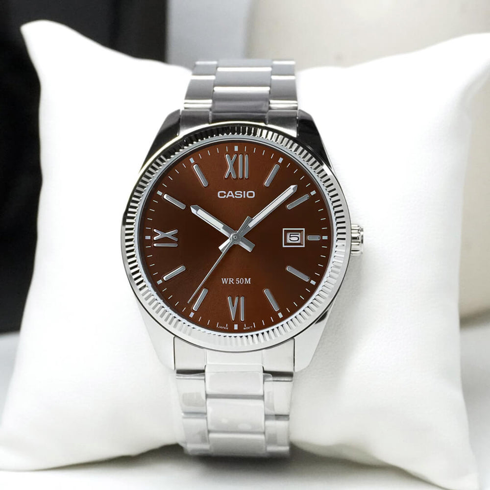 Reloj Casio MTP-1302DD-5AV Hombre Acero Plateado