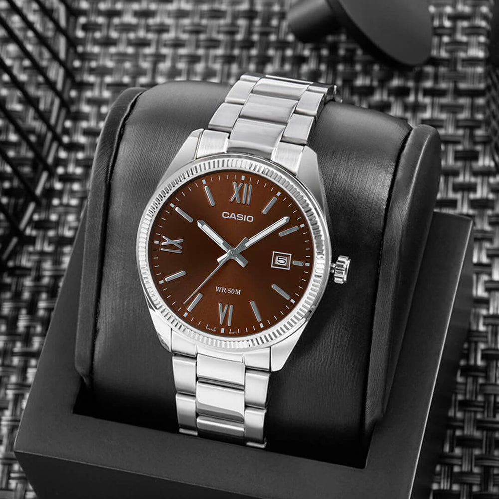 Reloj Casio MTP-1302DD-5AV Hombre Acero Plateado