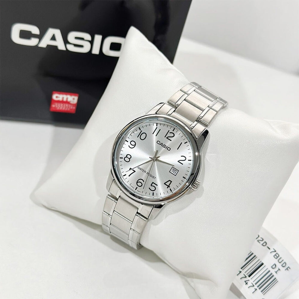 Reloj Casio MTP-V002D-7BU Hombre Acero Plateado