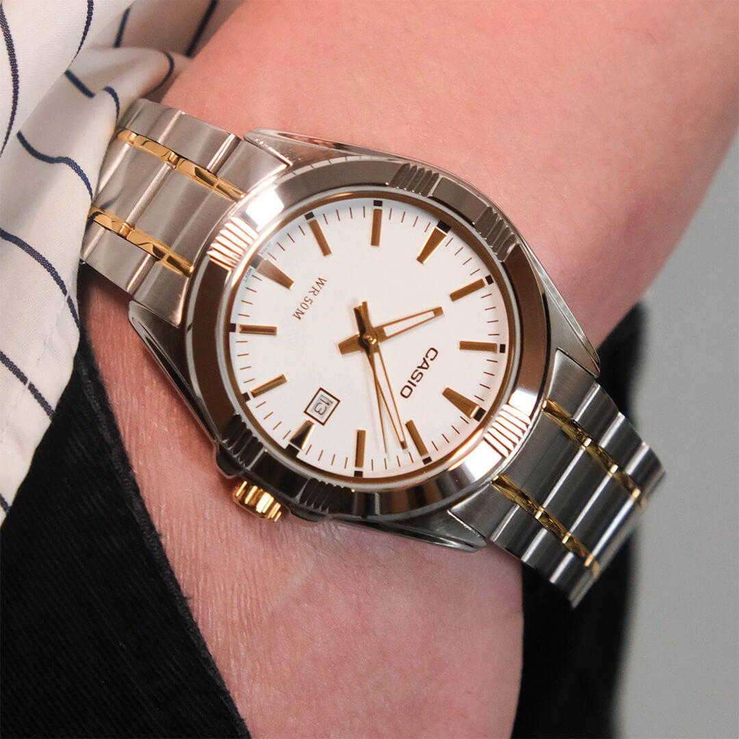 Reloj Casio MTP-1308SG-7A Hombre Acero Plateado | CAS-191