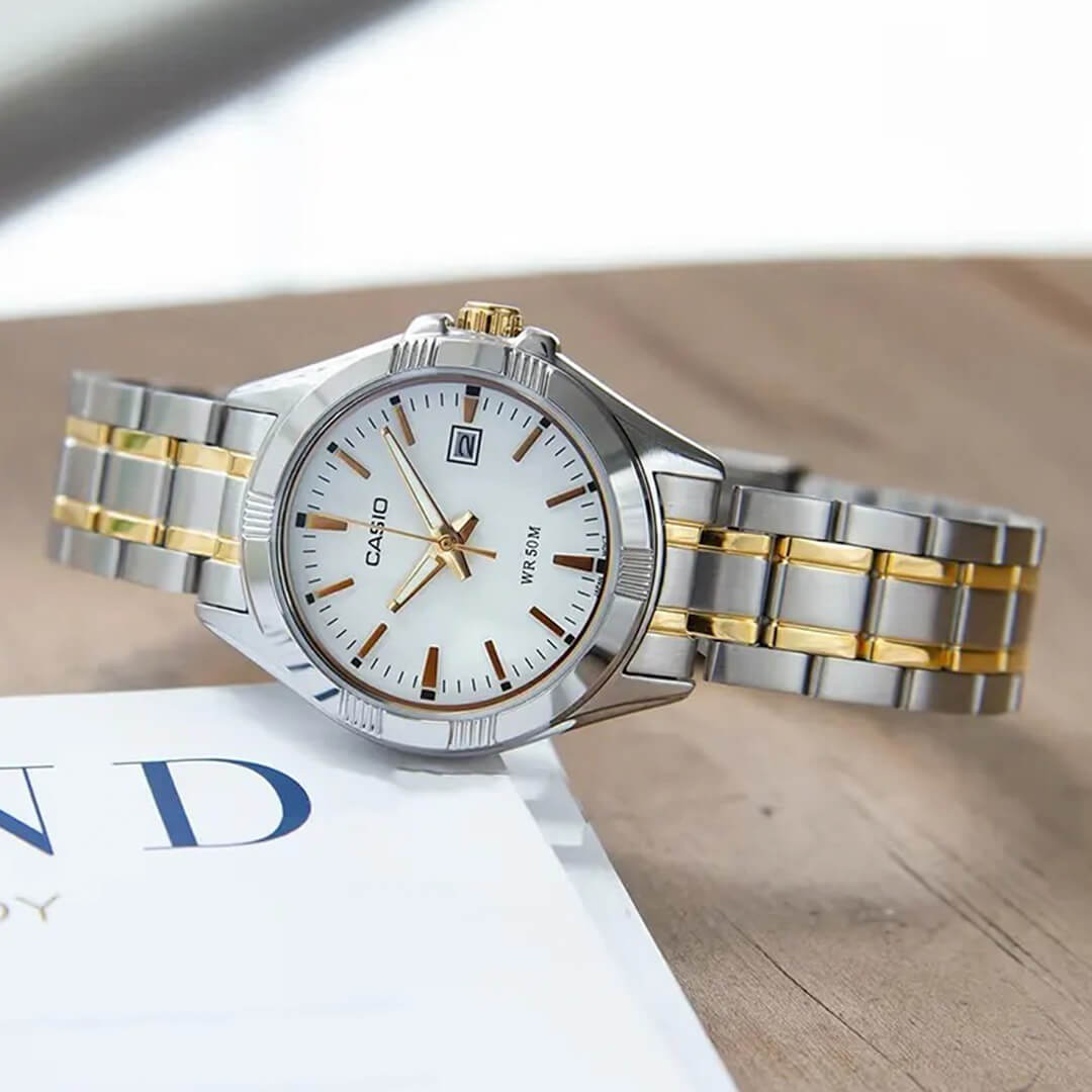 Reloj Casio MTP-1308SG-7A Hombre Acero Plateado | CAS-191