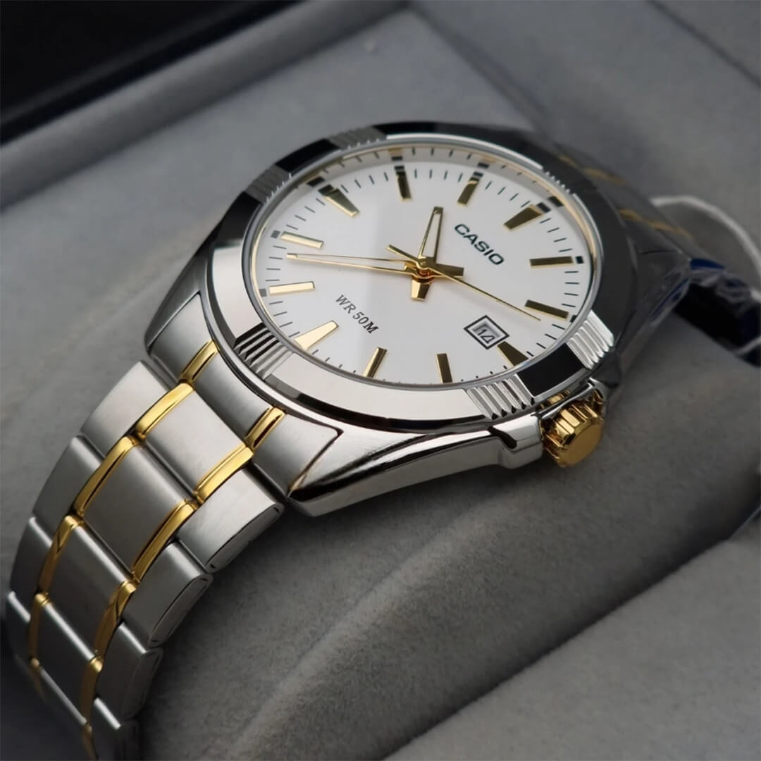 Reloj Casio MTP-1308SG-7A Hombre Acero Plateado | CAS-191