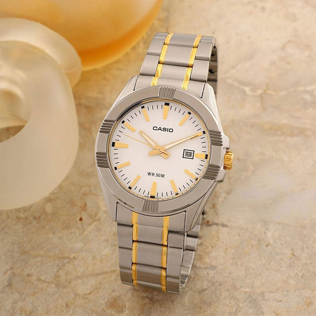 Reloj Casio MTP-1308SG-7A Hombre Acero Plateado | CAS-191
