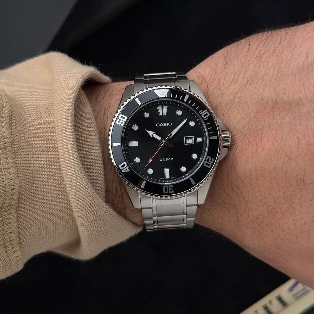 Reloj Casio MDV-107D-1A1 Hombre Acero Plateado