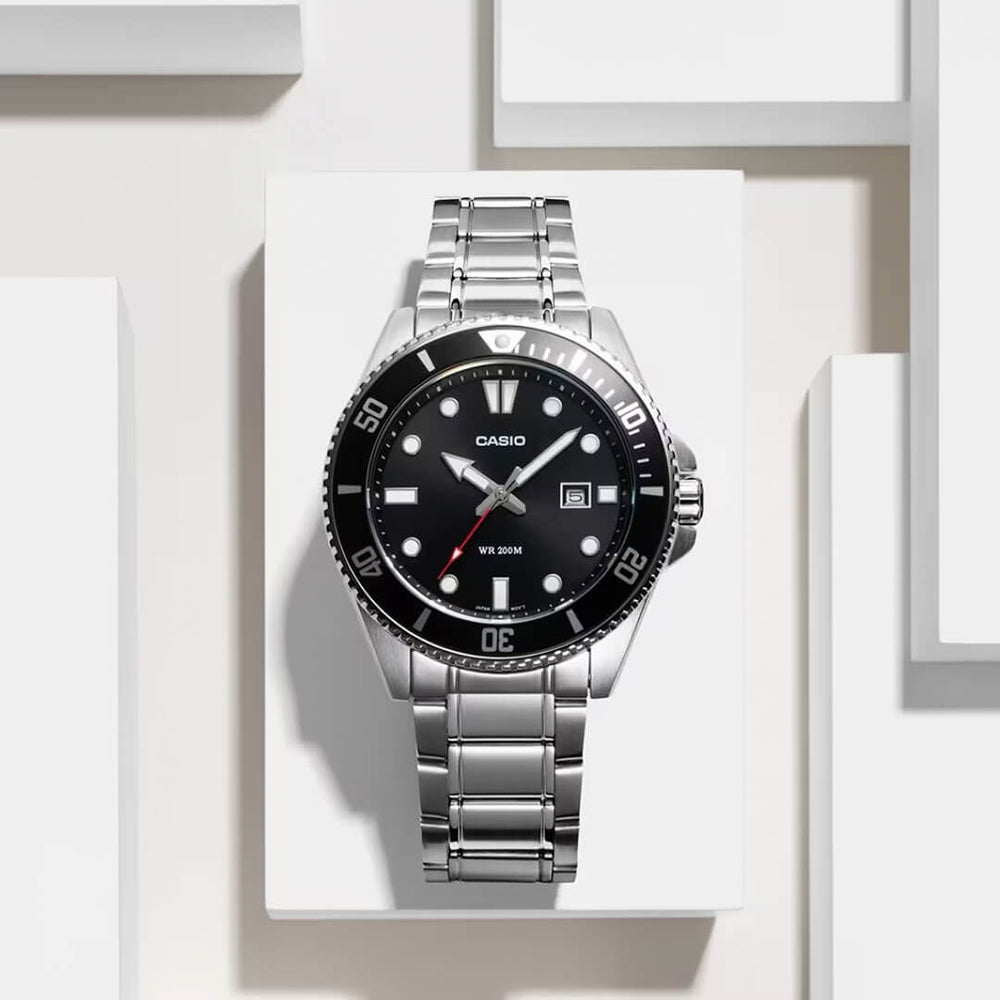 Reloj Casio MDV-107D-1A1 Hombre Acero Plateado