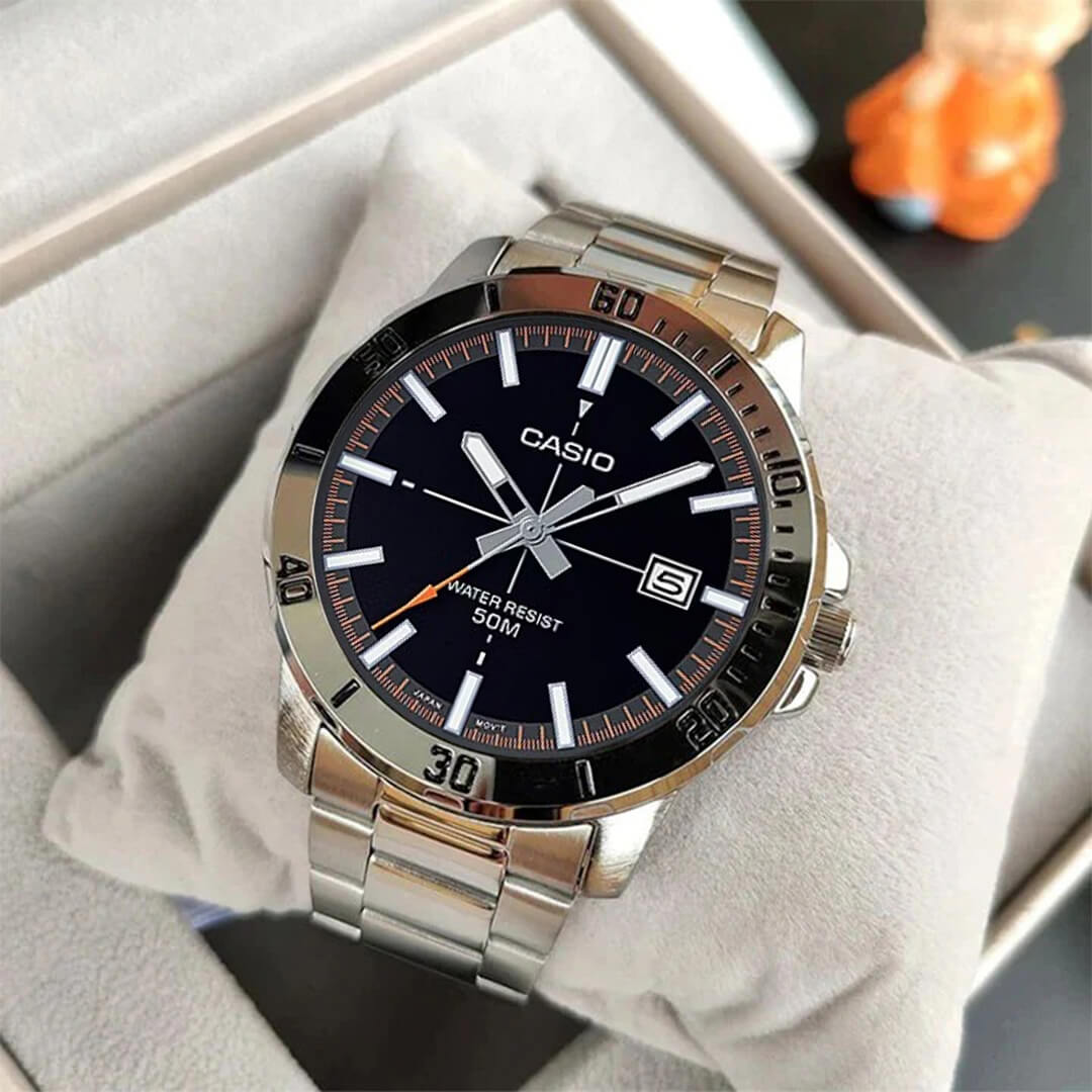 Reloj Casio MTP-VD01D-1E2V Hombre Acero Plateado