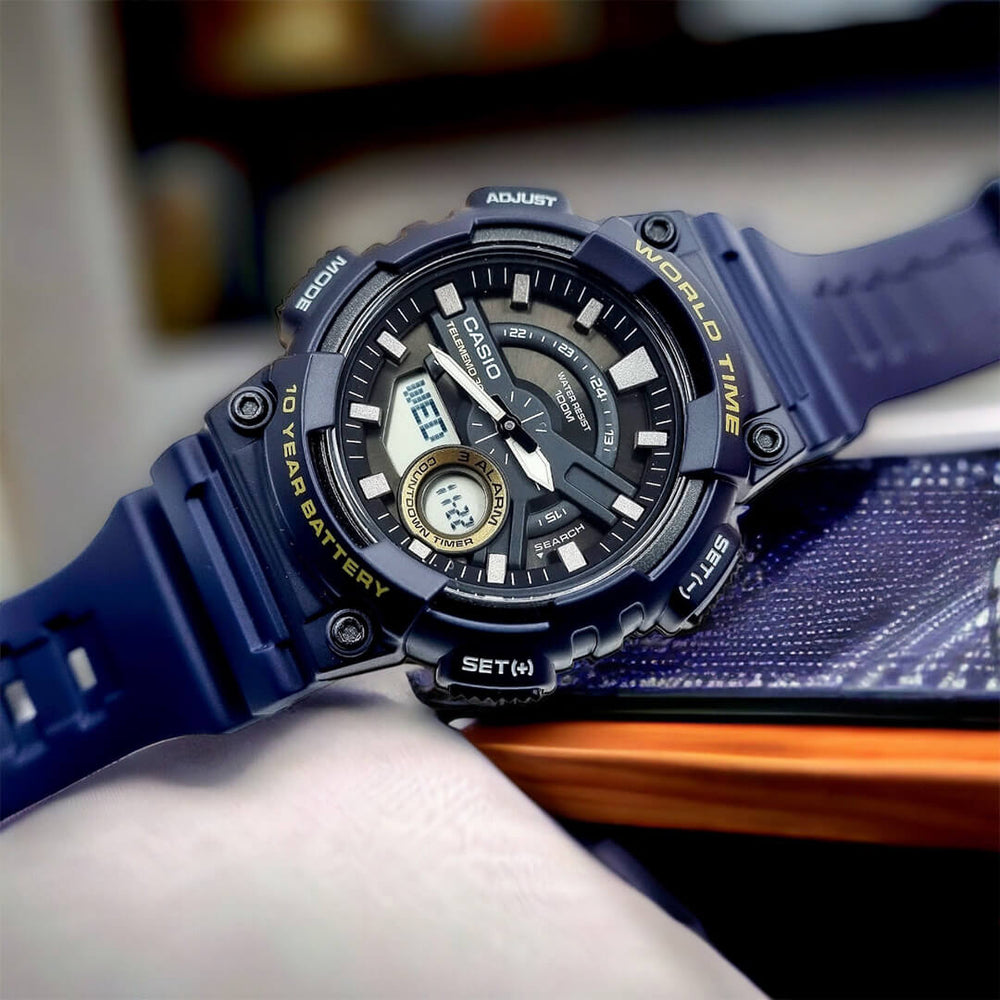 Reloj Casio AEQ-110W-2A Hombre Resina Azul