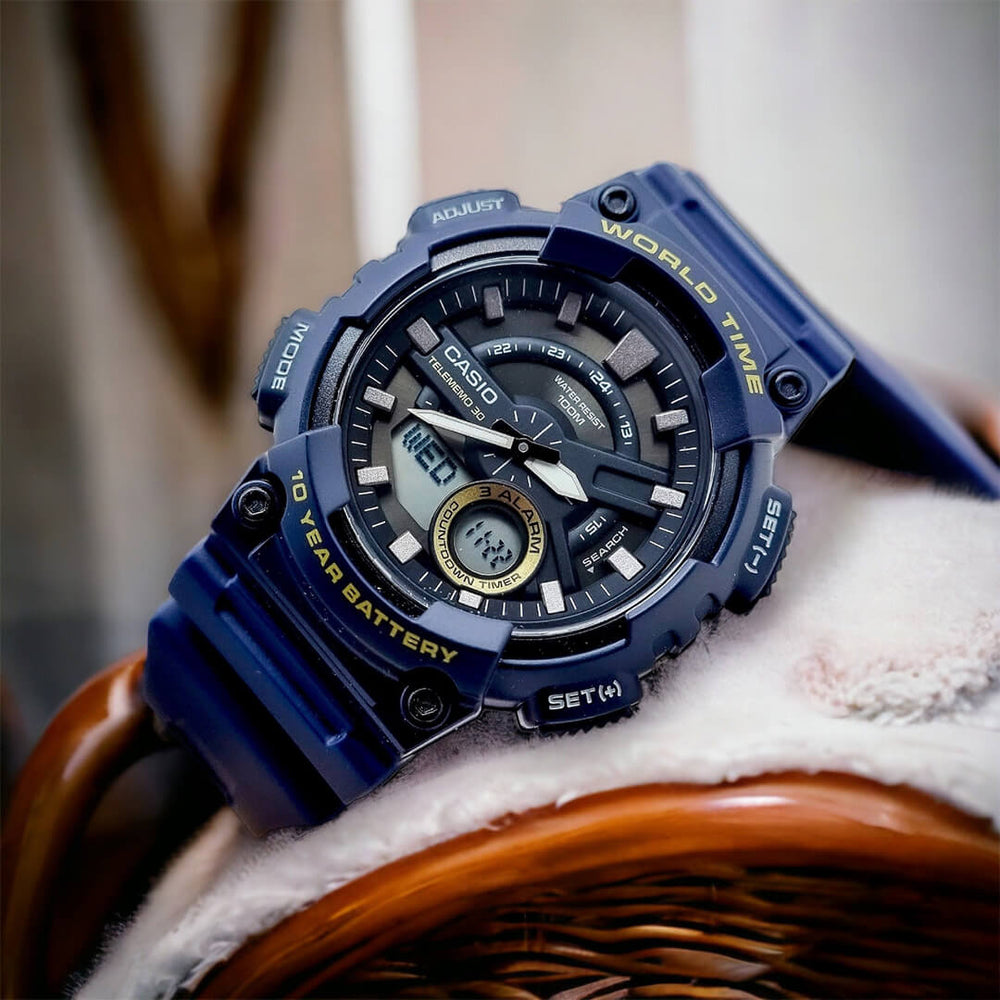 Reloj Casio AEQ-110W-2A Hombre Resina Azul