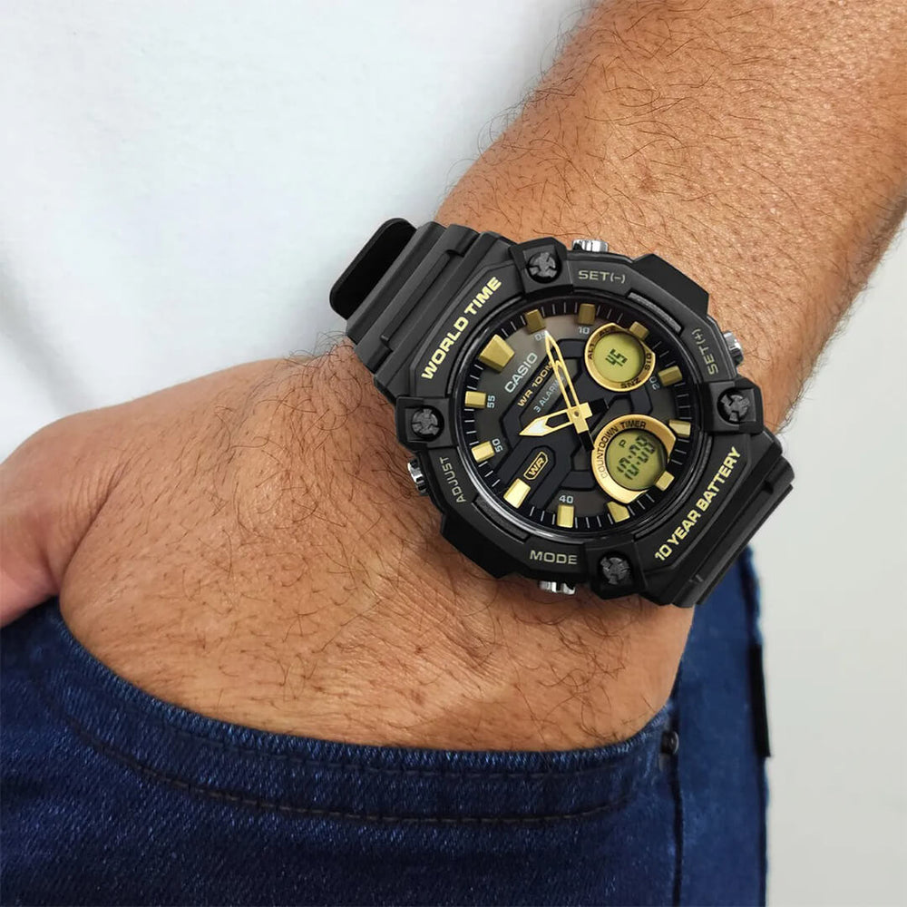 Reloj Casio AEQ-120W-9A Hombre Resina Negro