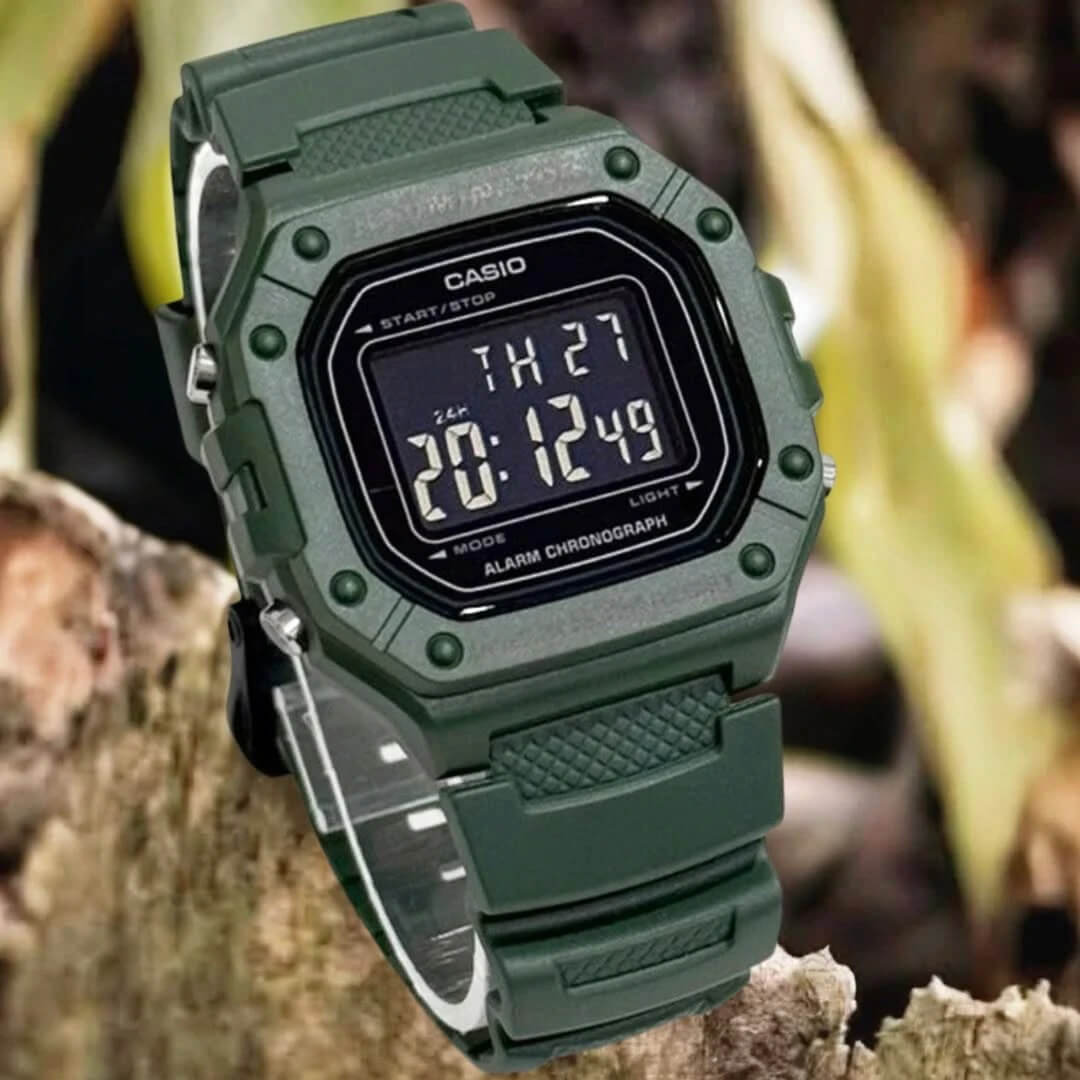 Reloj Casio W-218H-3B Hombre Resina Verde