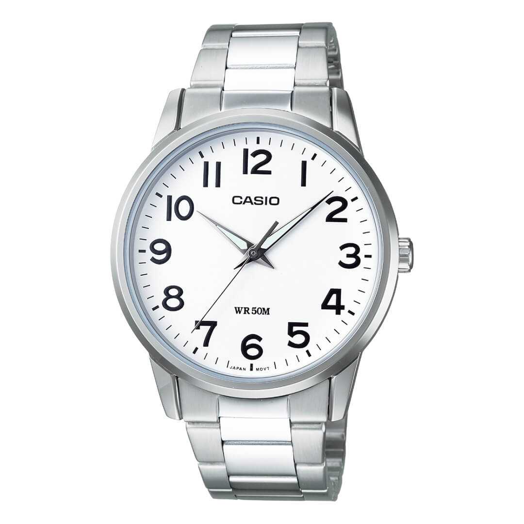 Reloj Casio MTP-1303D-7B Hombre Acero Plateado | CAS-20