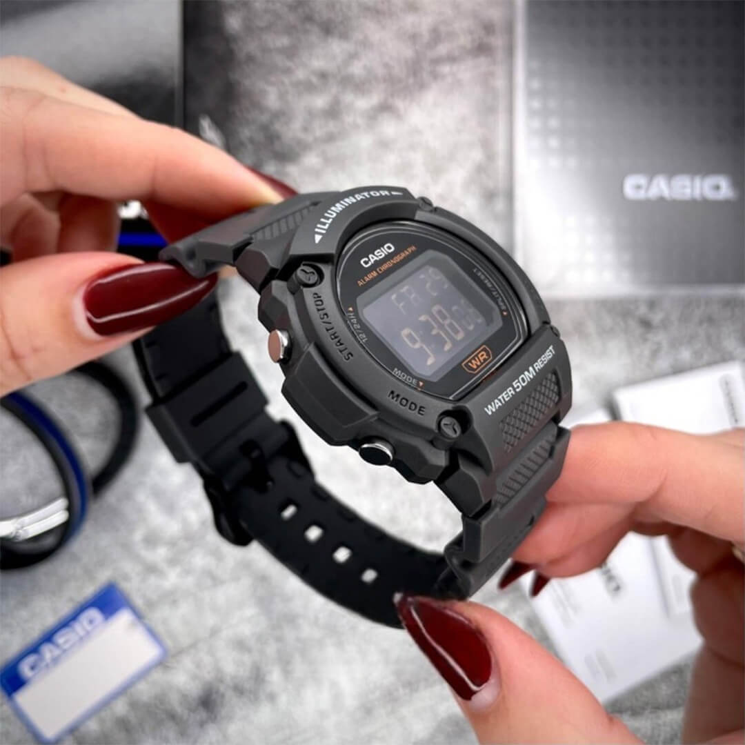 Reloj Casio W-219H-8A Hombre Resina Negro