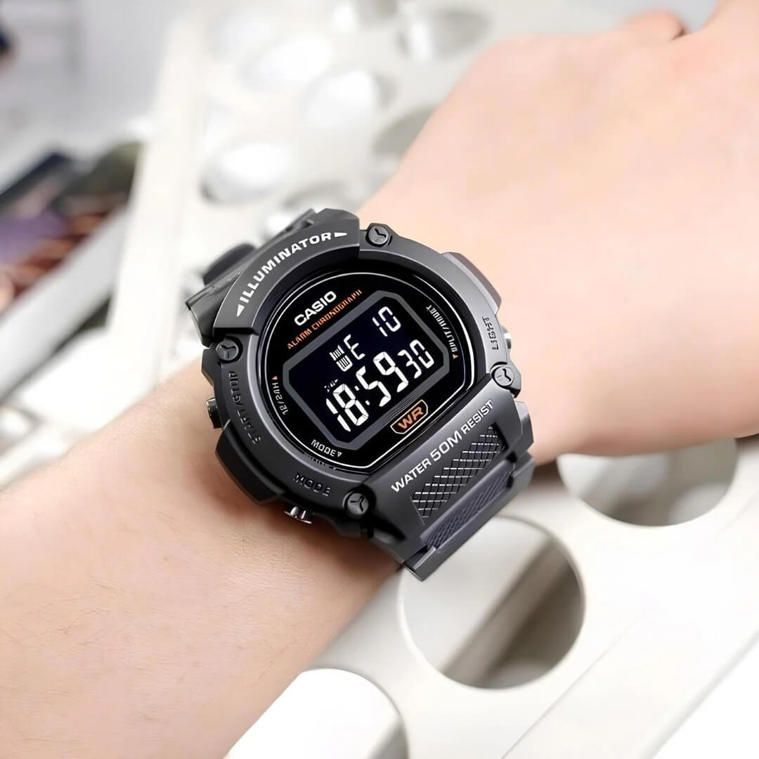 Reloj Casio W-219H-8A Hombre Resina Negro