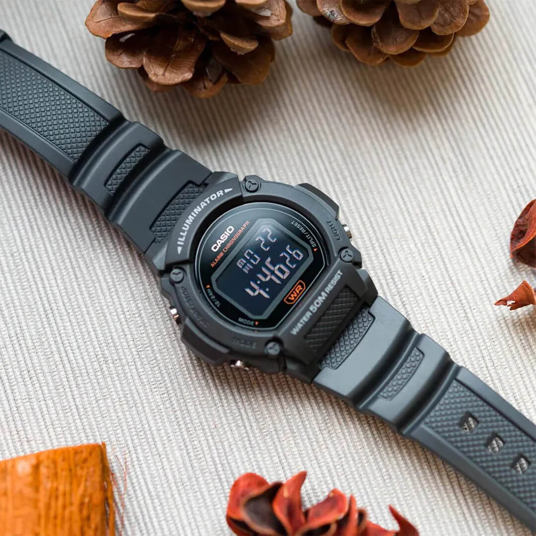 Reloj Casio W-219H-8A Hombre Resina Negro