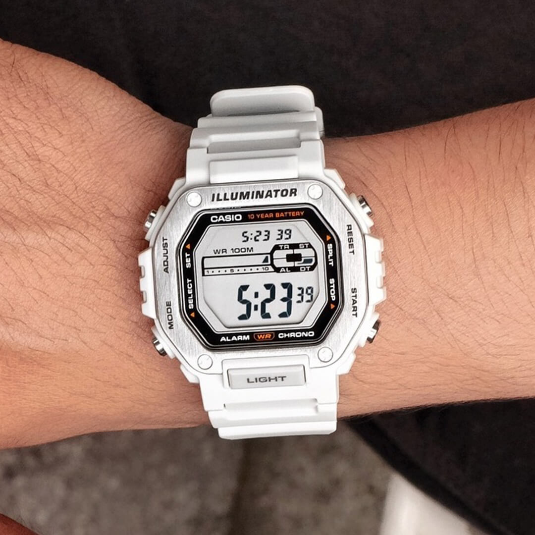 Reloj Casio MWD-110H-8A Hombre Resina Blanco