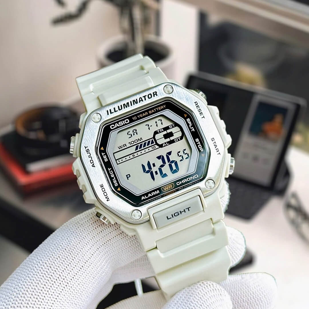 Reloj Casio MWD-110H-8A Hombre Resina Blanco