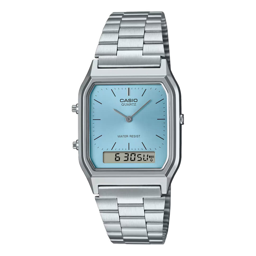 Reloj Casio AQ-230A-2A1 Hombre Acero Celeste