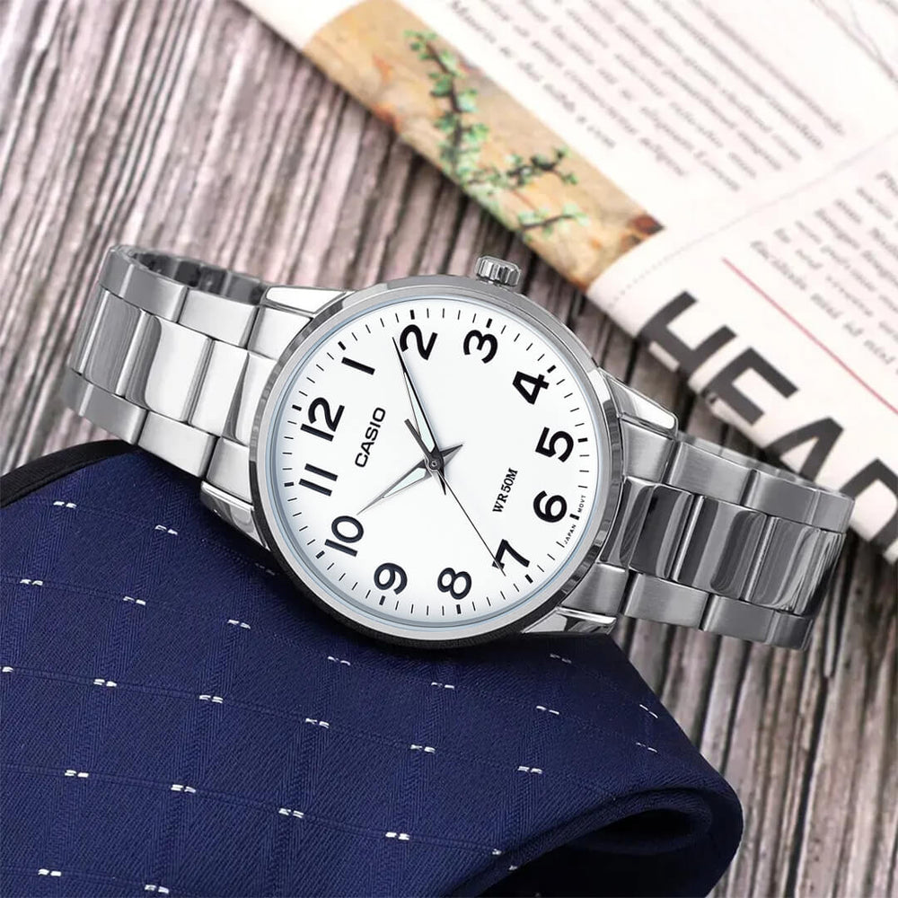 Reloj Casio MTP-1303D-7B Hombre Acero Plateado