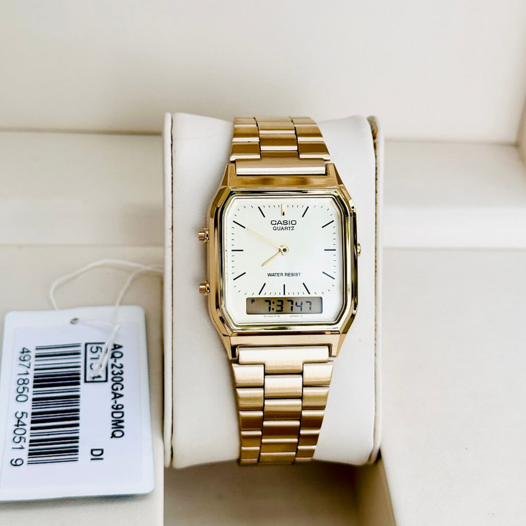 Reloj Casio AQ-230GA-9DM Hombre Acero Dorado