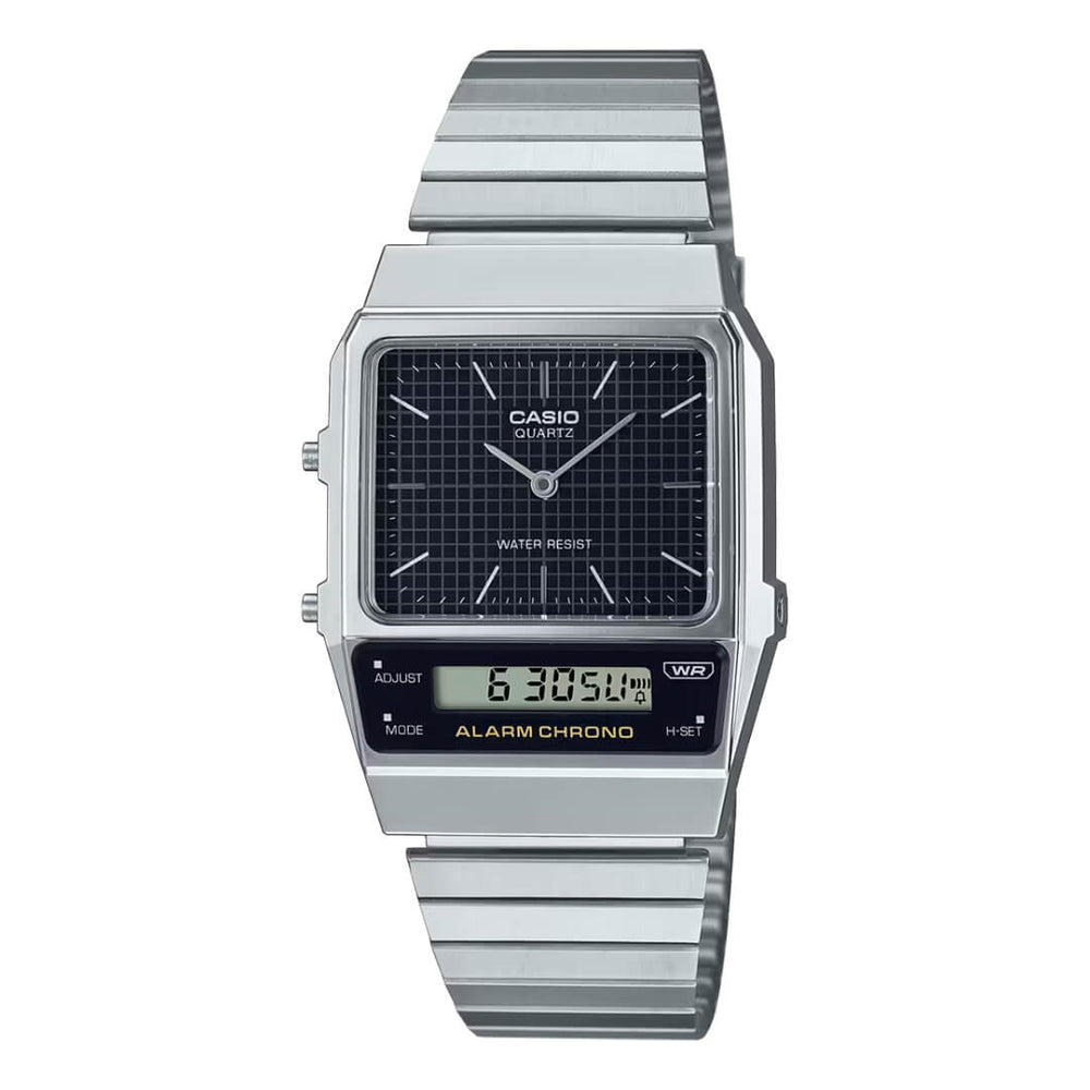 Reloj Casio AQ-800E-1AD Hombre Acero Plateado