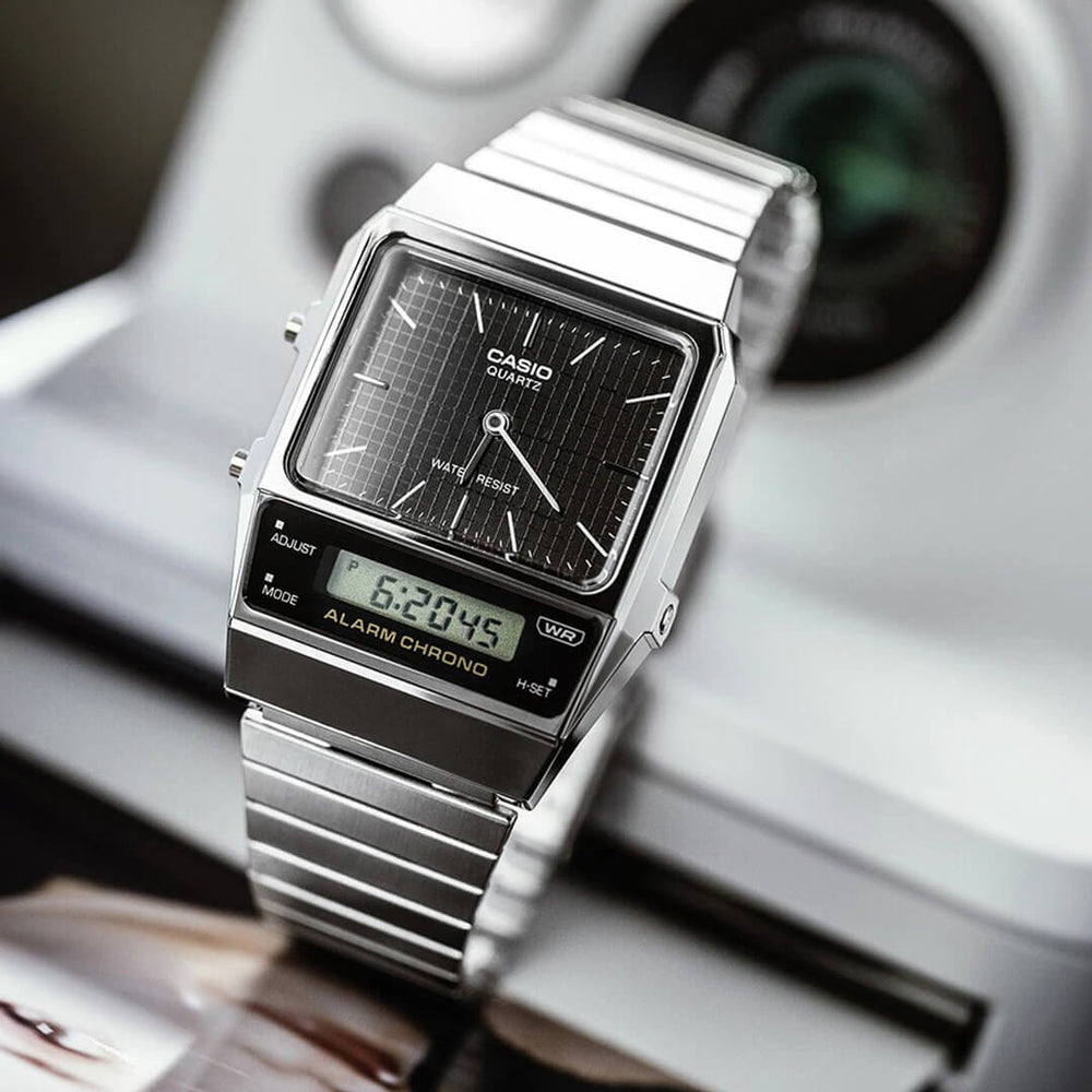 Reloj Casio AQ-800E-1AD Hombre Acero Plateado