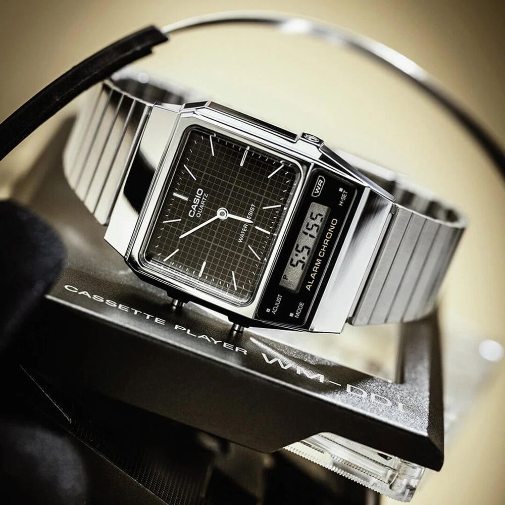 Reloj Casio AQ-800E-1AD Hombre Acero Plateado