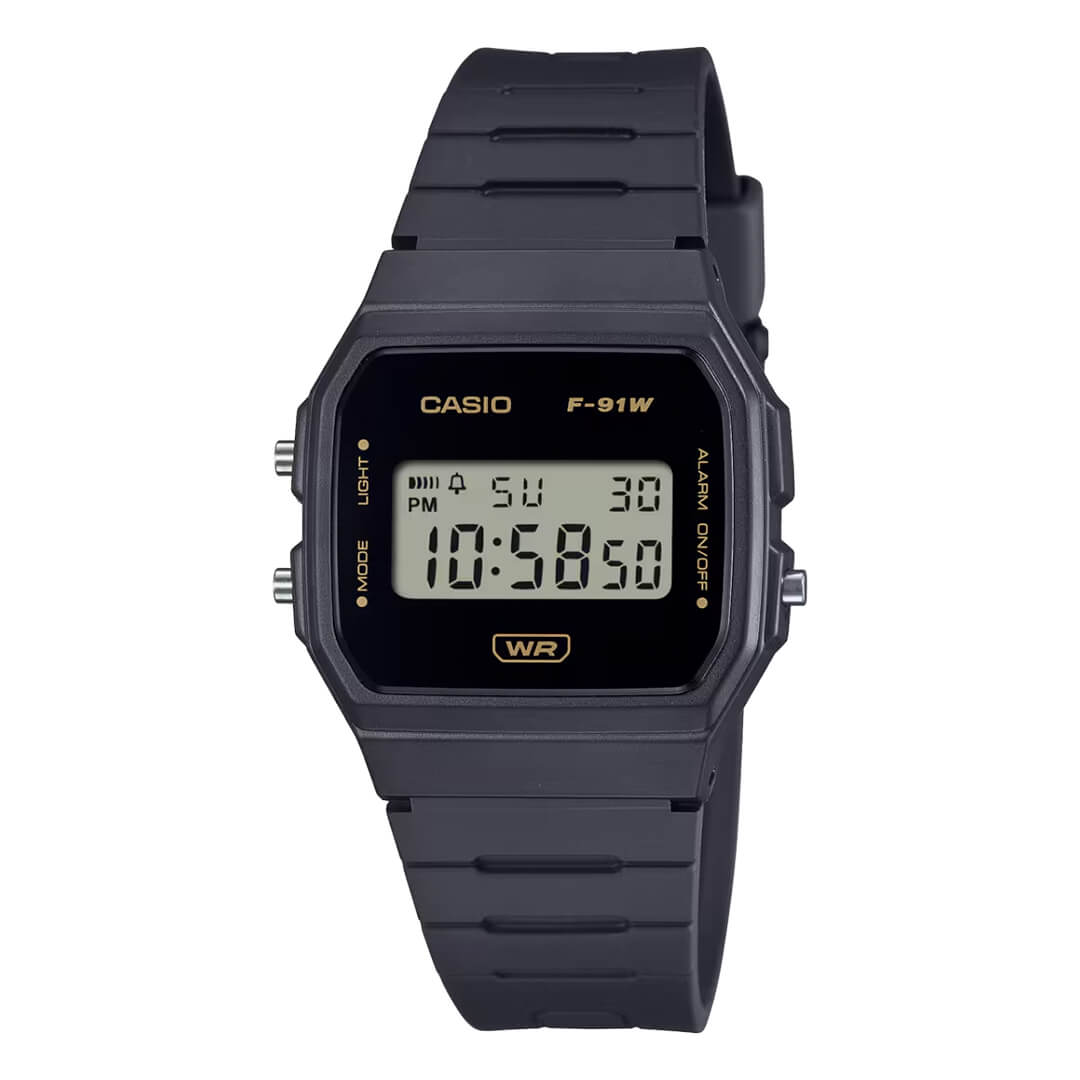 Reloj Casio F-91WB-8A Hombre Resina Negro | CAS-214
