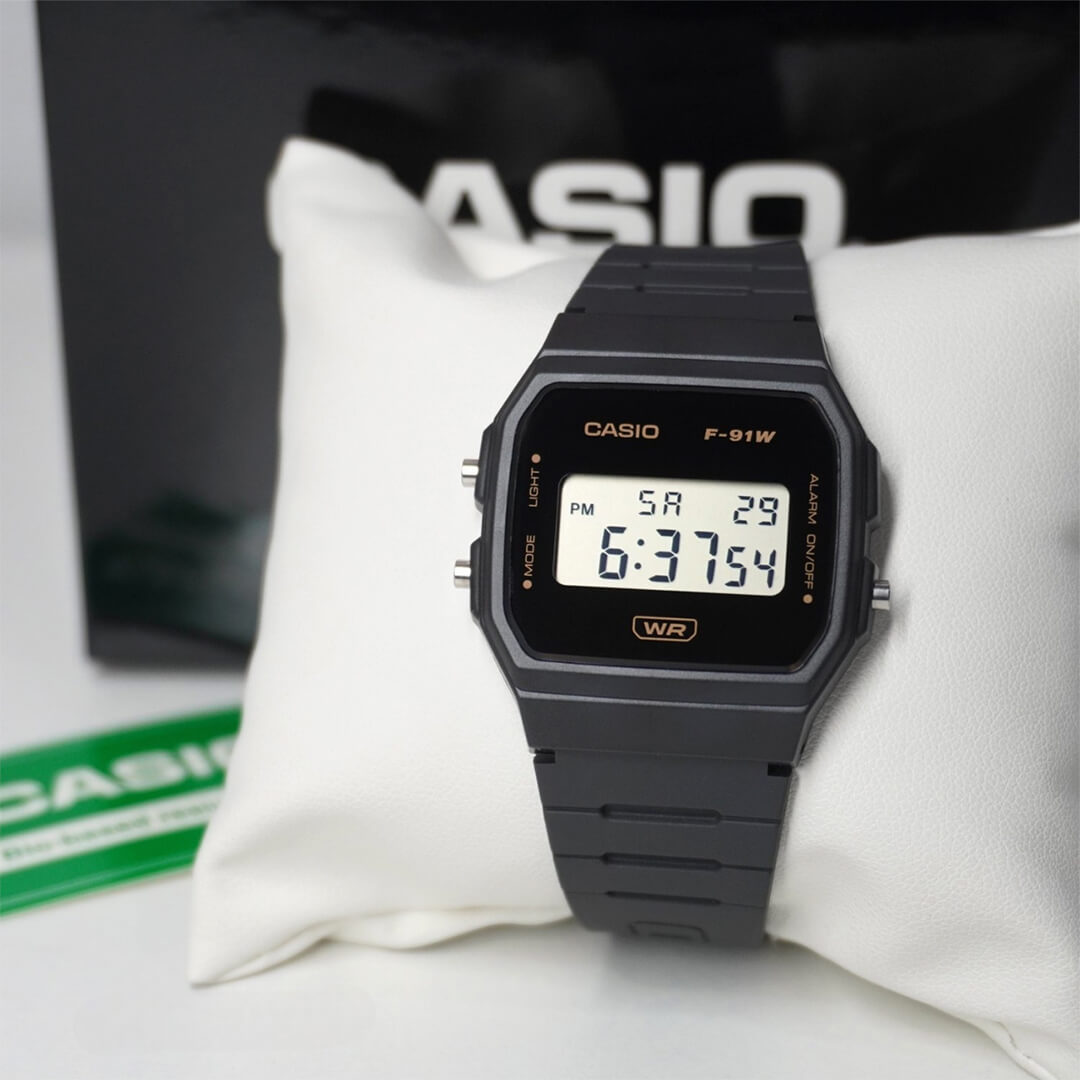 Reloj Casio F-91WB-8A Hombre Resina Negro