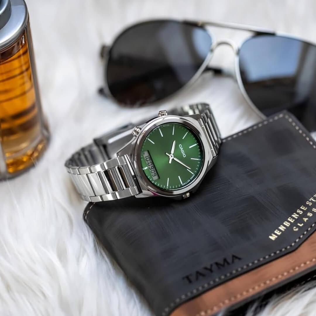 Reloj Casio MTP-VC01D-3E Hombre Acero Verde