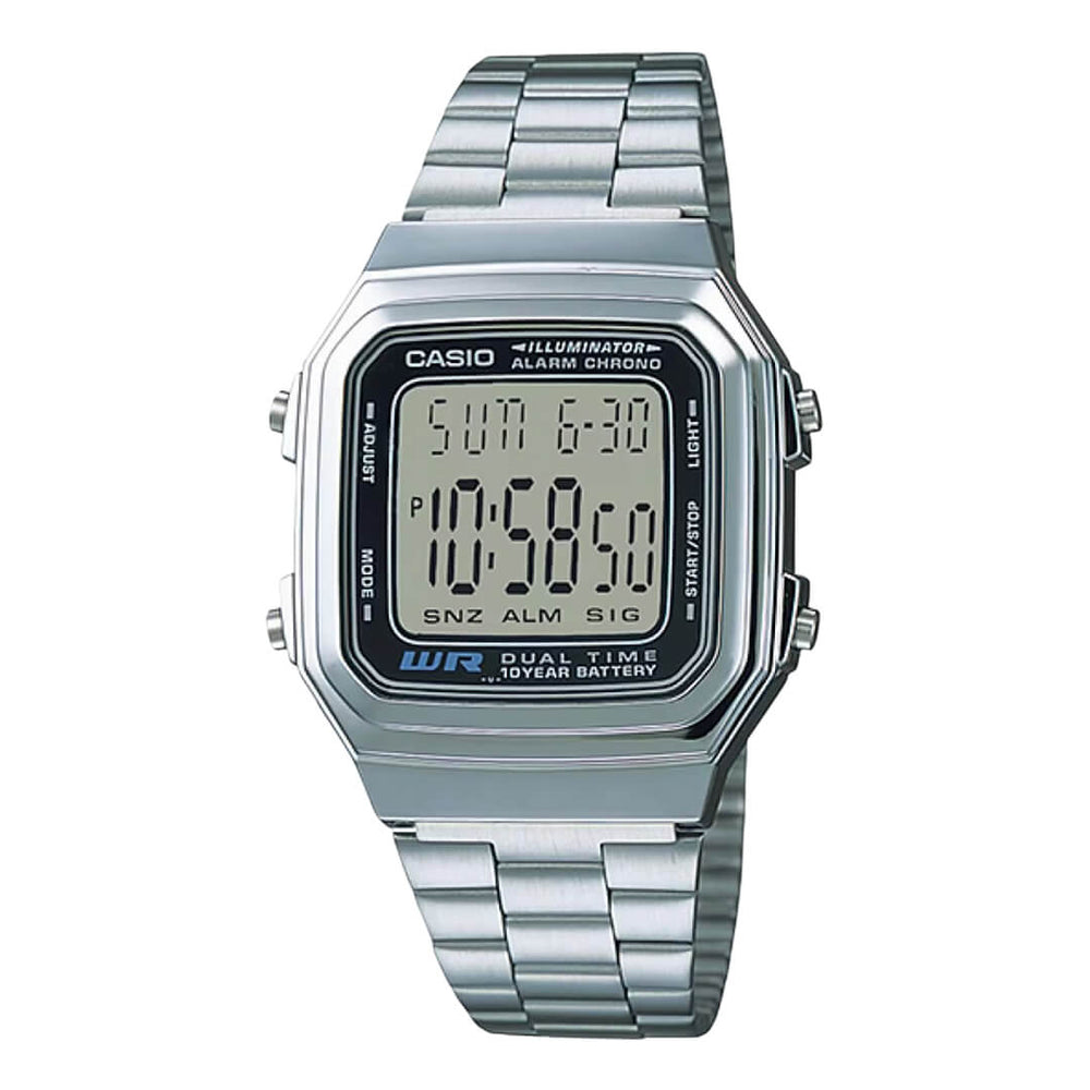 Reloj Casio A178WA-1AD Hombre Acero Plateado