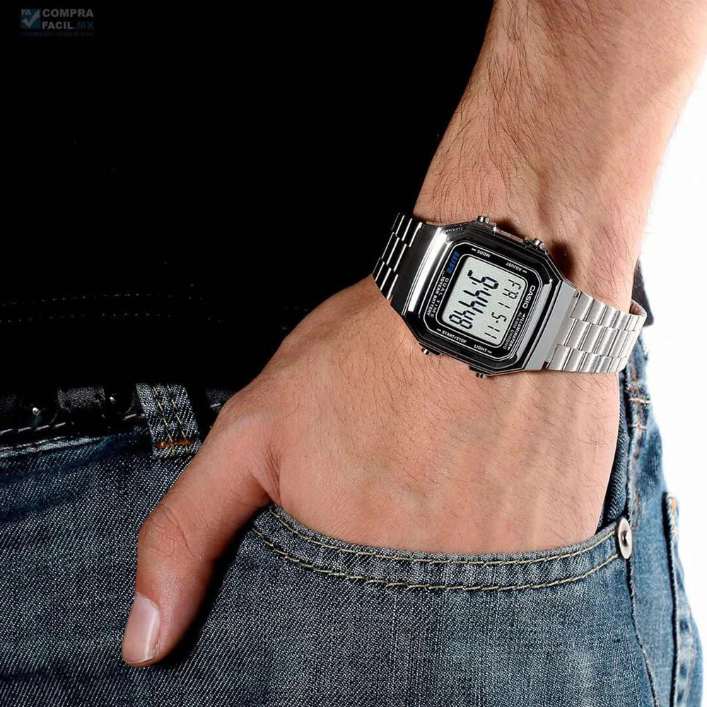 Reloj Casio A178WA-1AD Hombre Acero Plateado