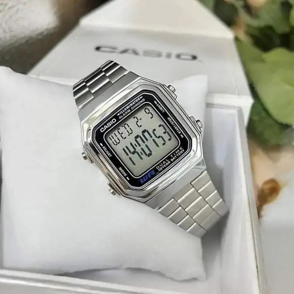 Reloj Casio A178WA-1AD Hombre Acero Plateado