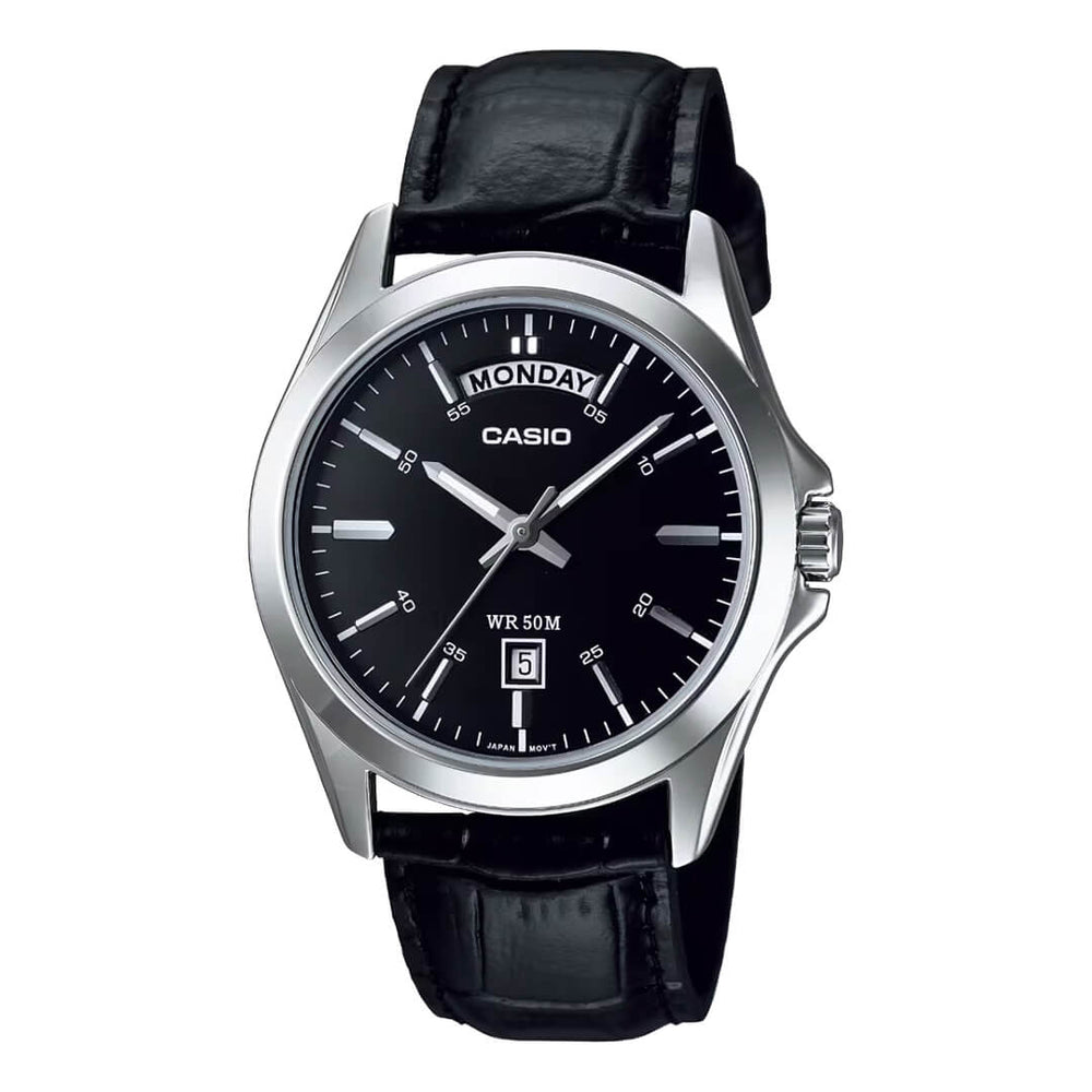 Reloj Casio MTP-1370L-1AVDF Hombre Cuero Negro