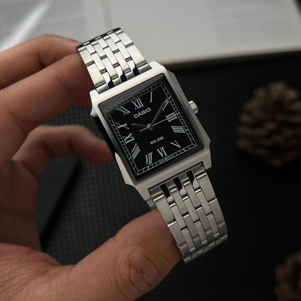 Reloj Casio MTP-B190D-1BVDF Hombre Acero Plateado