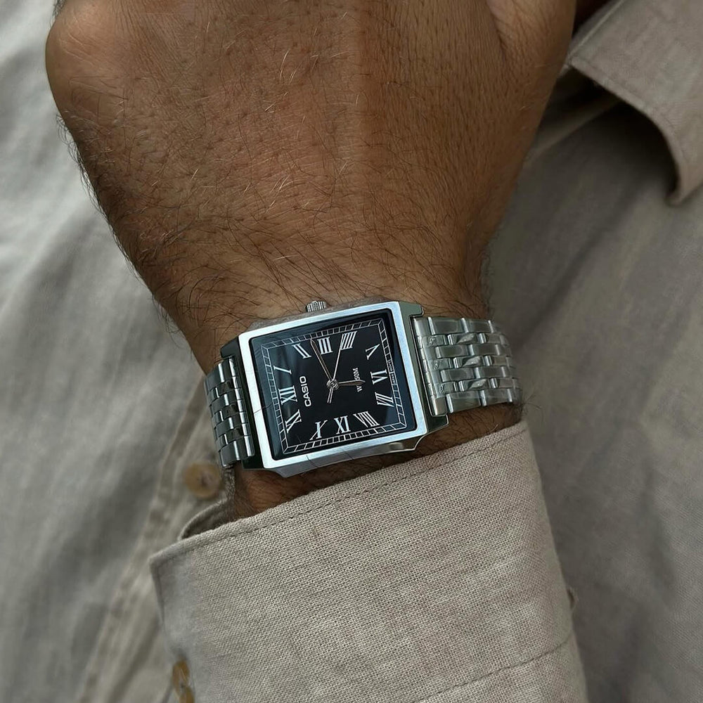 Reloj Casio MTP-B190D-1BVDF Hombre Acero Plateado