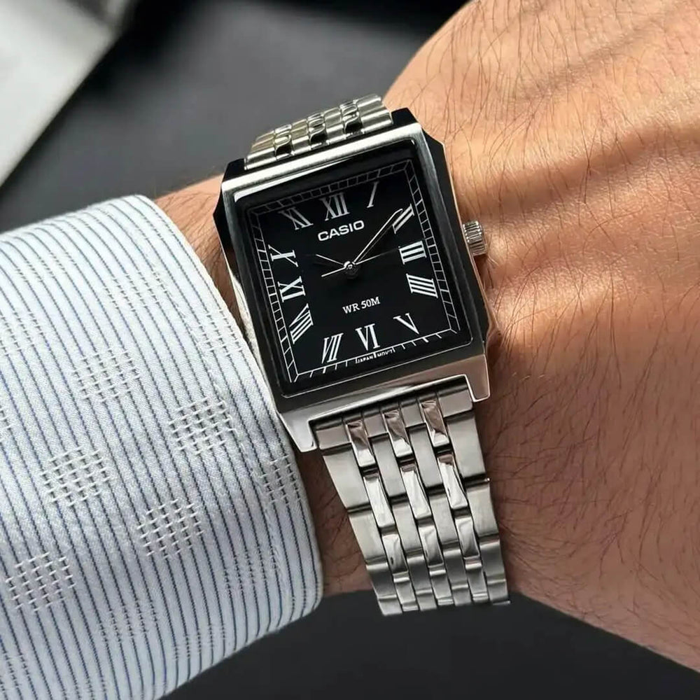 Reloj Casio MTP-B190D-1BVDF Hombre Acero Plateado
