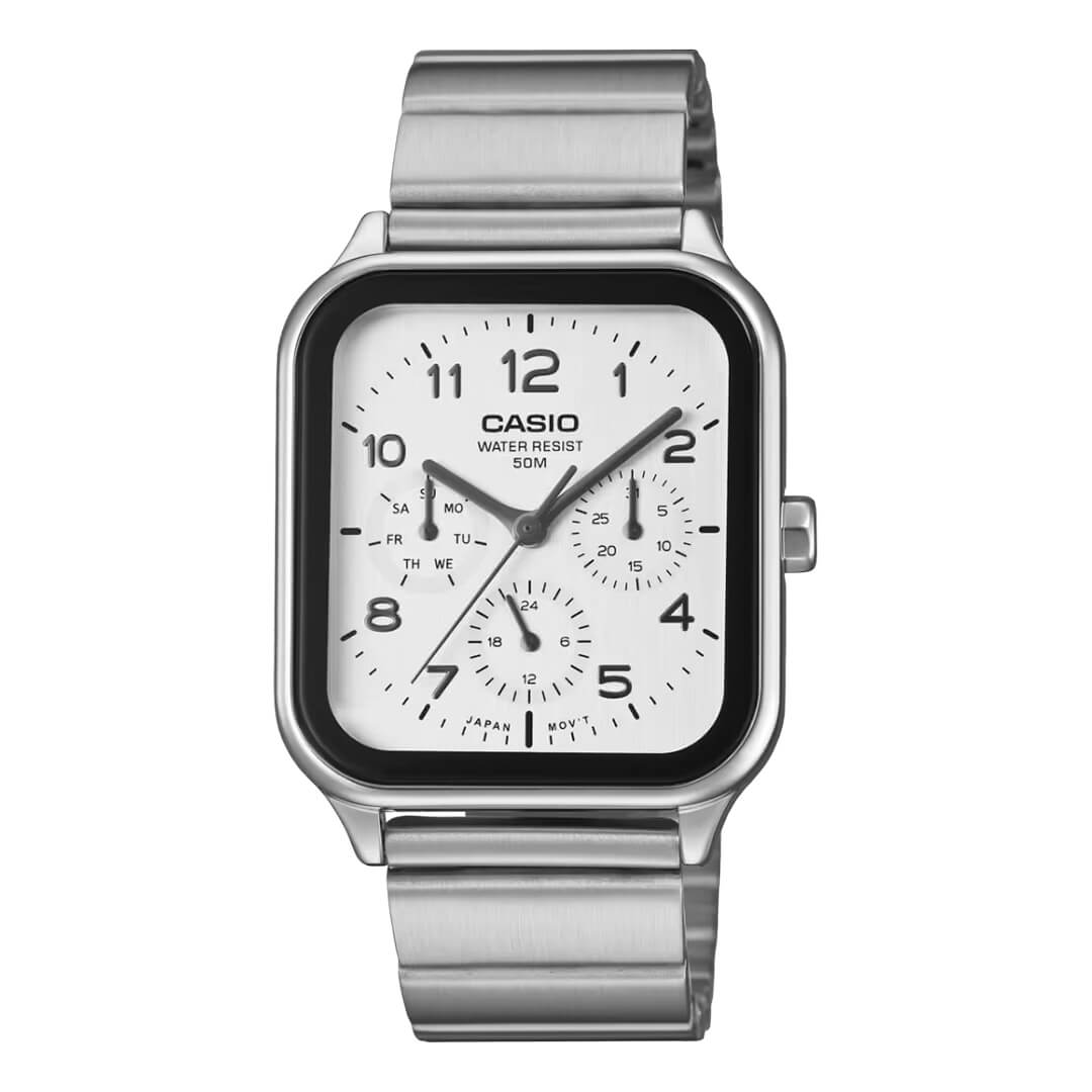 Reloj Casio MTP-M306D-7AVDF Hombre Acero Blanco