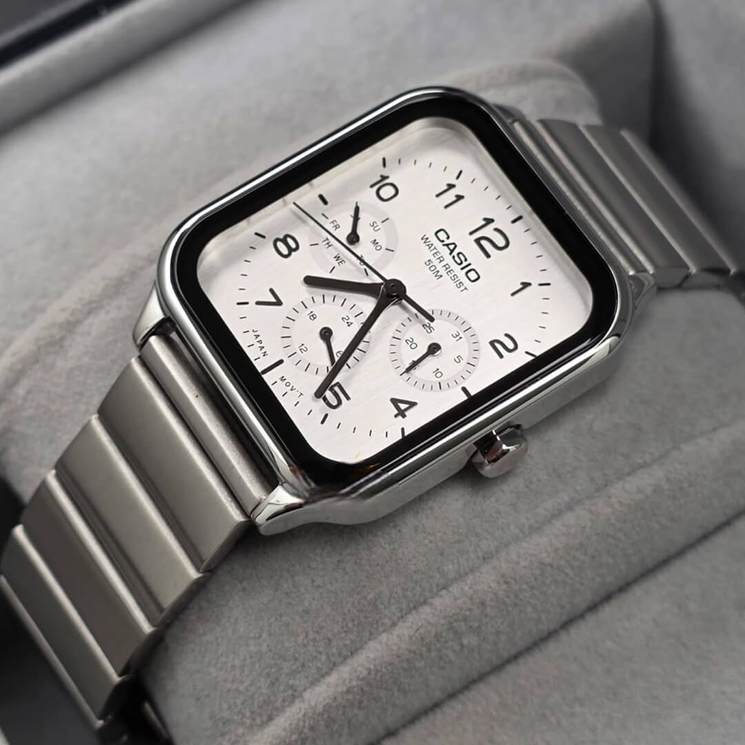 Reloj Casio MTP-M306D-7AVDF Hombre Acero Blanco