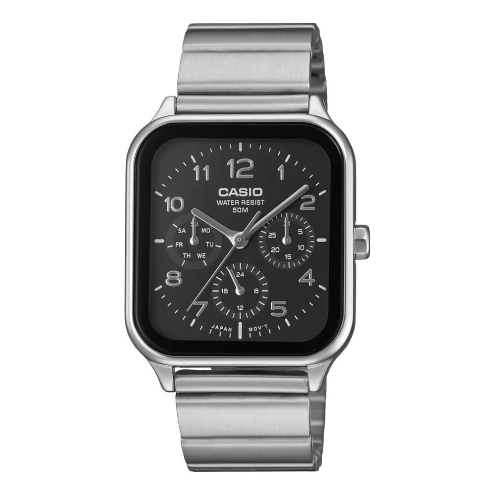 Reloj Casio MTP-M306D-1AV Hombre Acero Negro