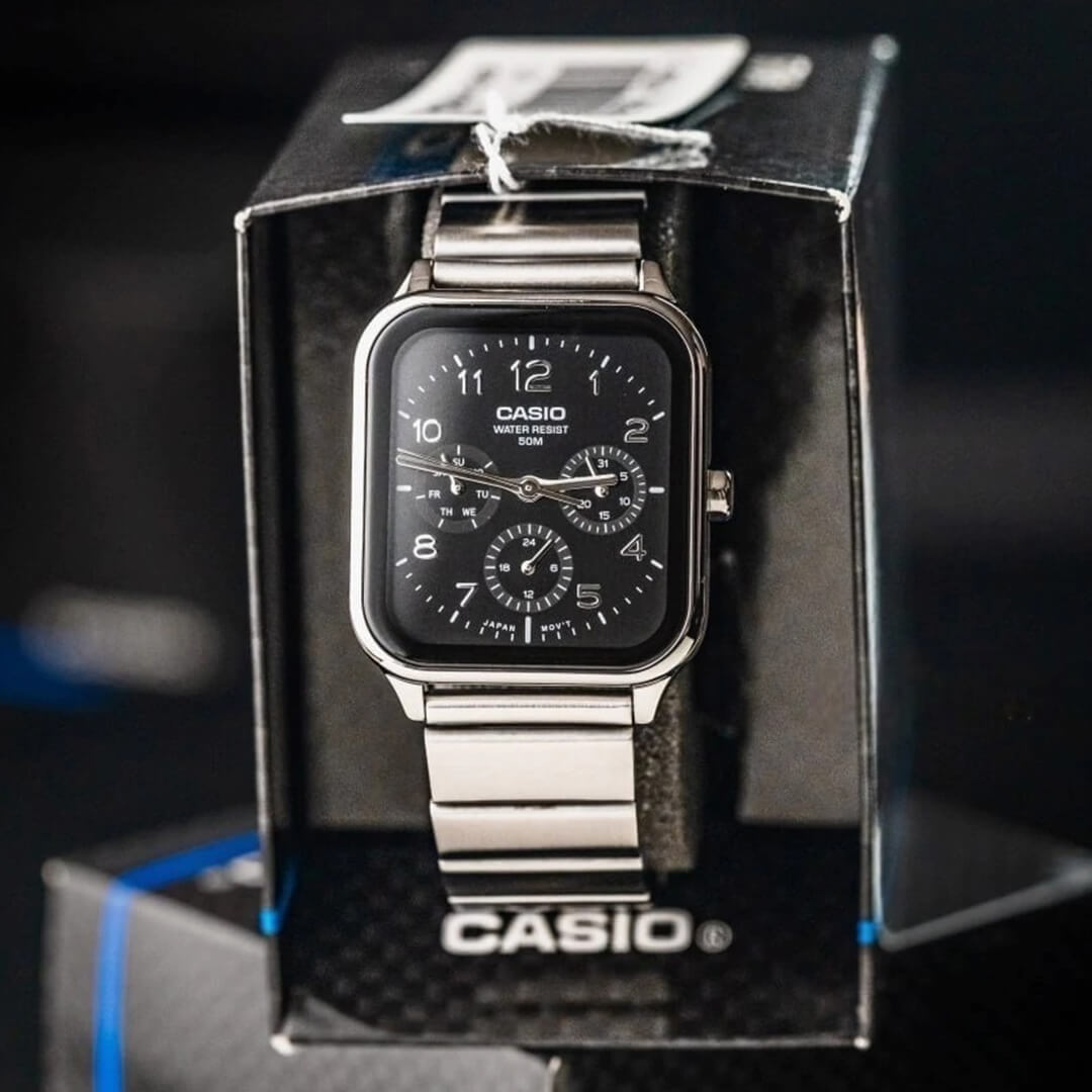 Reloj Casio MTP-M306D-1AV Hombre Acero Negro