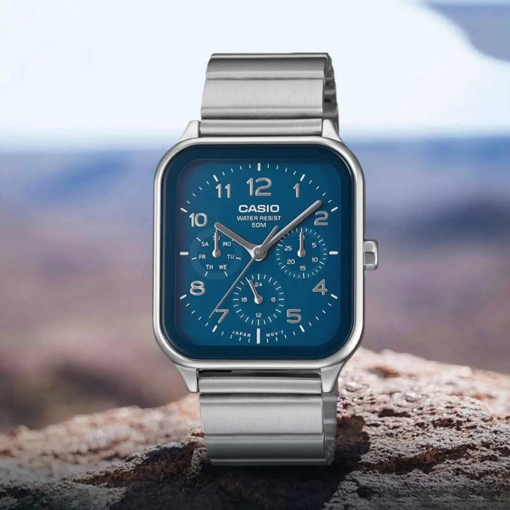 Reloj Casio MTP-M306D-2V Hombre Acero Azul