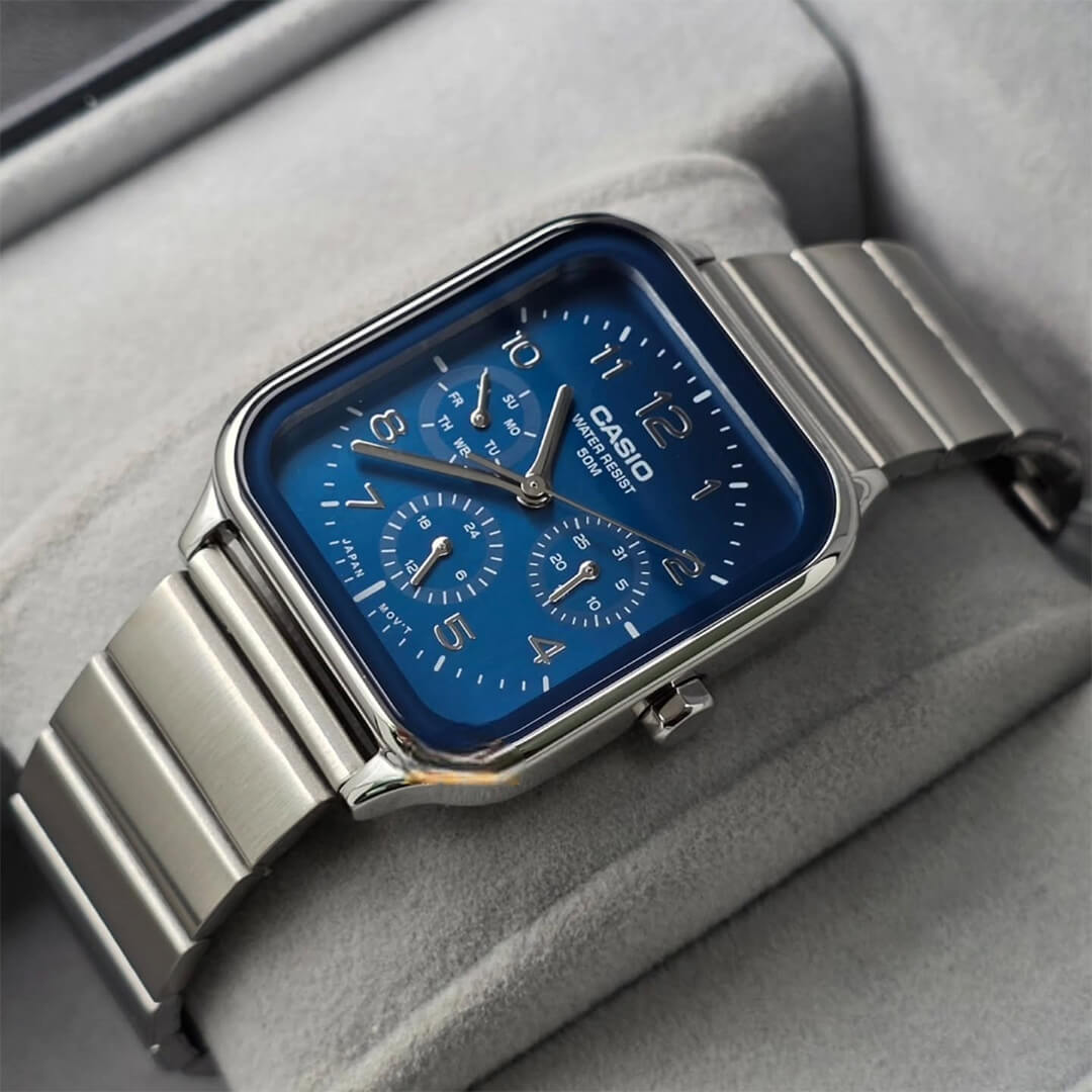 Reloj Casio MTP-M306D-2V Hombre Acero Azul