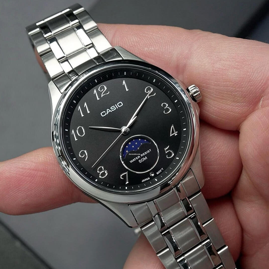 Reloj Casio MTP-M110D-1AV Hombre Acero Negro
