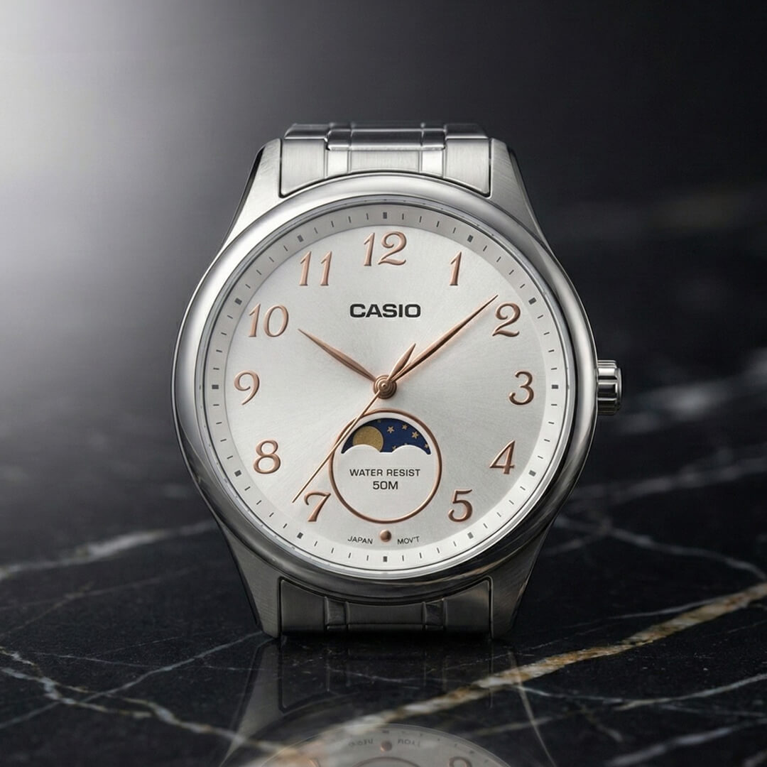 Reloj Casio MTP-M110D-7AV Hombre Acero Blanco