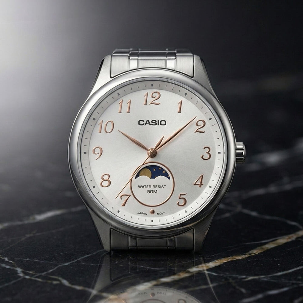 Reloj Casio MTP-M110D-7AV Hombre Acero Blanco