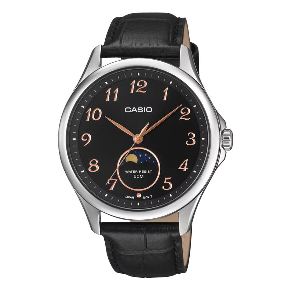 Reloj Casio MTP-M110L-1AV Hombre Cuero Negro